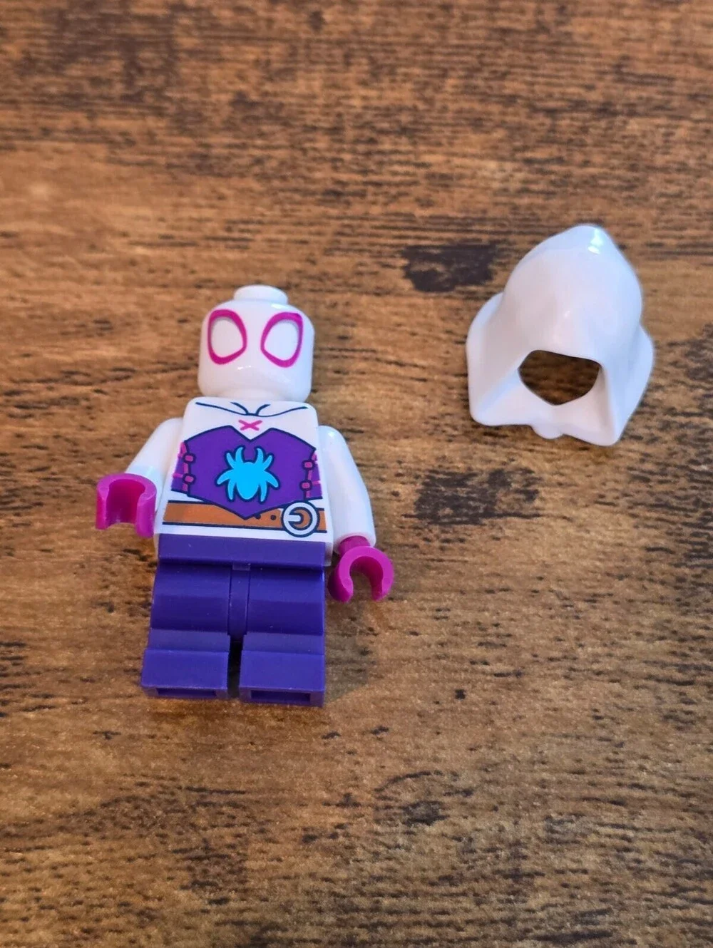 Lego Ghost-Spider 10791 White Hood White Spider Logo Super Heroes Minifigure